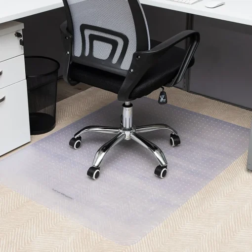 Mind Reader Chair Mats<Carpet Chair Mat, 35" x 47'', Low-Pile, Clear (OFFCREC-CLR)
