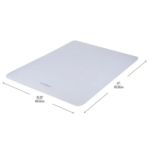 Mind Reader Chair Mats<Carpet Chair Mat, 35" x 47'', Low-Pile, Clear (OFFCREC-CLR)