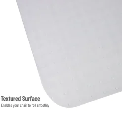 Mind Reader Chair Mats<Carpet Chair Mat, 35" x 47'', Low-Pile, Clear (OFFCREC-CLR)
