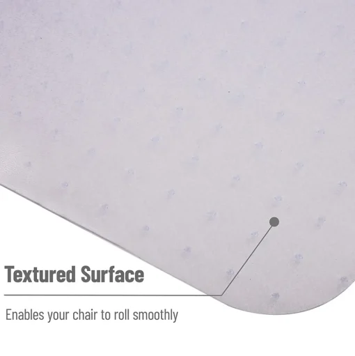 Mind Reader Chair Mats<Carpet Chair Mat with Lip, 36" x 48'', Low-Pile, Clear (OFFCMAT-CLR)