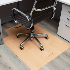 Mind Reader Chair Mats<Hard Floor Chair Mat with Lip, 36" x 48'', Brown PVC (WDOFFCMAT-BRN)
