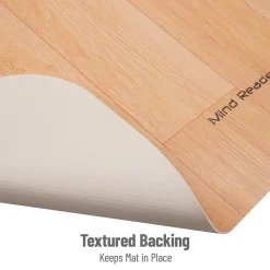 Mind Reader Chair Mats<Hard Floor Chair Mat with Lip, 36" x 48'', Brown PVC (WDOFFCMAT-BRN)