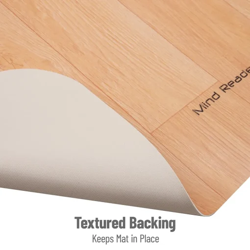 Mind Reader Chair Mats<Hard Floor Chair Mat with Lip, 36" x 48'', Brown PVC (WDOFFCMAT-BRN)