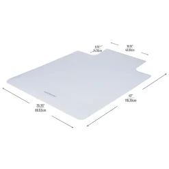 Mind Reader Chair Mats<Hard Floor Chair Mat with Lip, 35" x 47'', Clear (FLCMAT-CLR)