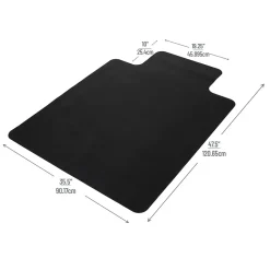 Mind Reader Chair Mats<Hard Floor Chair Mat with Lip, 36" x 48'', Black (OFFCMAT-BLK)