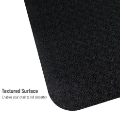 Mind Reader Chair Mats<Hard Floor Chair Mat with Lip, 36" x 48'', Black (OFFCMAT-BLK)