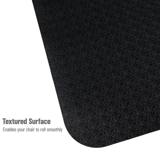 Mind Reader Chair Mats<Hard Floor Chair Mat with Lip, 36" x 48'', Black (OFFCMAT-BLK)