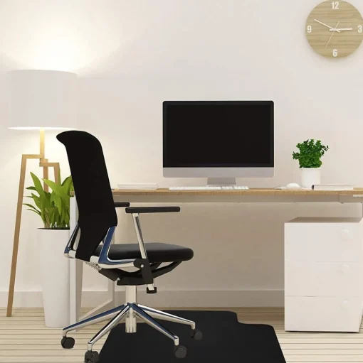Mind Reader Chair Mats<Hard Floor Chair Mat with Lip, 36" x 48'', Black (OFFCMAT-BLK)