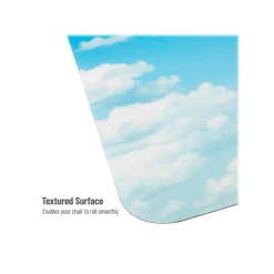Mind Reader Chair Mats<Hard Floor Chair Mat with Lip, 47" x 35", Blue, Polycarbonate (SKYMAT-ASST)