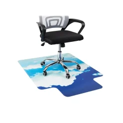 Mind Reader Chair Mats<Hard Floor Chair Mat with Lip, 47" x 35", Blue, Polycarbonate (SKYMAT-ASST)
