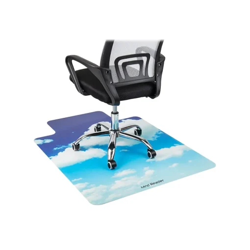 Mind Reader Chair Mats<Hard Floor Chair Mat with Lip, 47" x 35", Blue, Polycarbonate (SKYMAT-ASST)