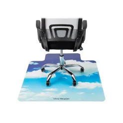 Mind Reader Chair Mats<Hard Floor Chair Mat with Lip, 47" x 35", Blue, Polycarbonate (SKYMAT-ASST)
