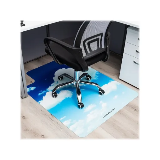 Mind Reader Chair Mats<Hard Floor Chair Mat with Lip, 47" x 35", Blue, Polycarbonate (SKYMAT-ASST)