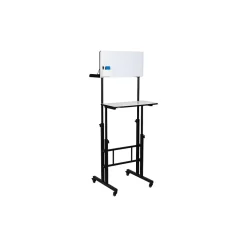 Mind Reader Standing Desks<21"W Adjustable Standing Whiteboard Desk, Black (SDWBOARD-BLK)