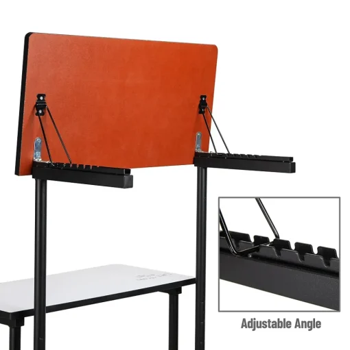 Mind Reader Standing Desks<21"W Adjustable Standing Whiteboard Desk, Black (SDWBOARD-BLK)