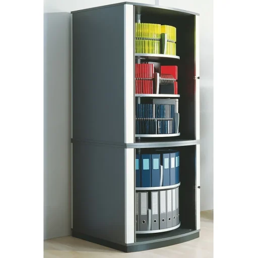 Moll Storage Cabinets<® 85" Five Tier Lockfile Carousel Cabinet, Graphite
