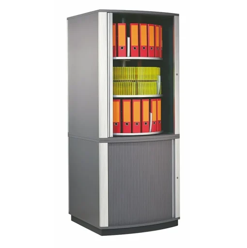 Moll Storage Cabinets<® 85" Five Tier Lockfile Carousel Cabinet, Graphite