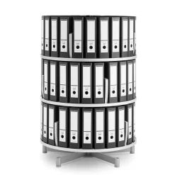 Moll File Cabinets<® Deluxe Binder & File Carousel Shelving, Three Tier (CL3-80)
