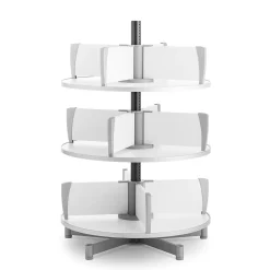 Moll File Cabinets<® Deluxe Binder & File Carousel Shelving, Three Tier (CL3-80)