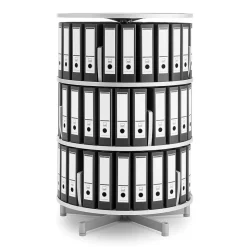 Moll File Cabinets<® Deluxe Binder & File Carousel Shelving, Three Tier (CL3-80)
