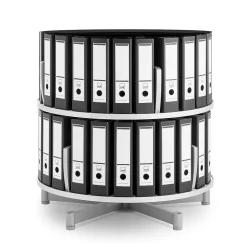 Moll File Cabinets<Deluxe 2-Tier Binder & File Carousel Shelving, White (CL2-80)
