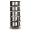 Moll File Cabinets<® Rotary Five Tier Spin & File Binder Storage Carousel, White