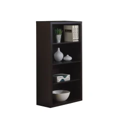 Monarch Specialties Inc. Bookcases<Monarch Bookcase With Adjustable Shelves, Cappuccino