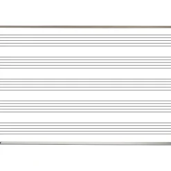 MooreCo Dry Erase<Graphic Boards Porcelain Dry-Erase Whiteboard, Aluminum Frame, 8' x 4' (202AH-S1)