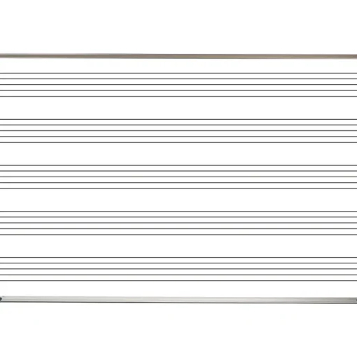MooreCo Dry Erase<Graphic Boards Porcelain Dry-Erase Whiteboard, Aluminum Frame, 8' x 4' (202AH-S1)
