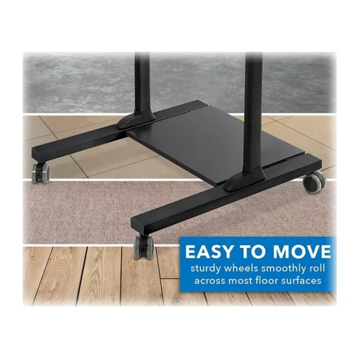Mount-It! Standing Desks<37"-55" Plastic/Steel Adjustable Desk, Black/Gray (MI-7970)