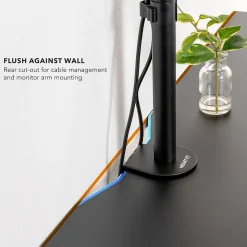 Mount-It! Standing Desks<Dual Motor 60"W Electric Adjustable Standing Desk, Black (MI-18121)