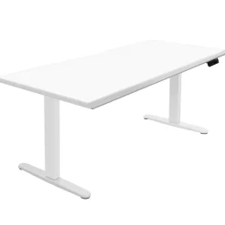Mount-It! Standing Desks<Dual Motor 72"W Electric Adjustable Standing Desk, White (MI-18124)