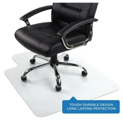 Mount-It! Chair Mats<Hard Floor Chair Mat with Lip, 35.5" x 47", Clear Vinyl (MI-7818)