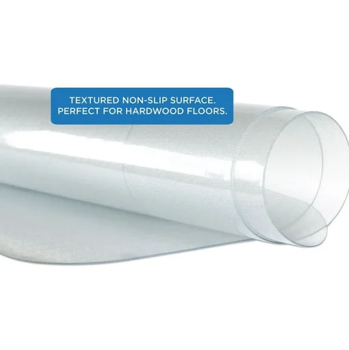 Mount-It! Chair Mats<Hard Floor Chair Mat with Lip, 35.5" x 47", Clear Vinyl (MI-7818)