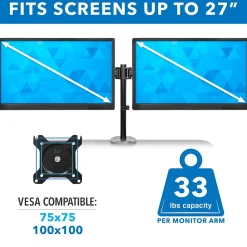 Mount-It! Standing Desks<36"W Manual Rectangular Adjustable Aluminum Standing Desk Converter, Black (MI-7934)