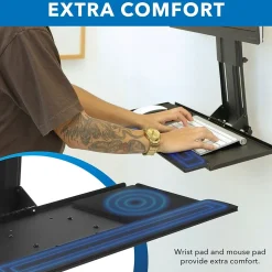 Mount-It! Standing Desks<25"W Adjustable Standing Keyboard Tray (MI-7915)