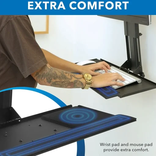 Mount-It! Standing Desks<25"W Adjustable Standing Keyboard Tray (MI-7915)