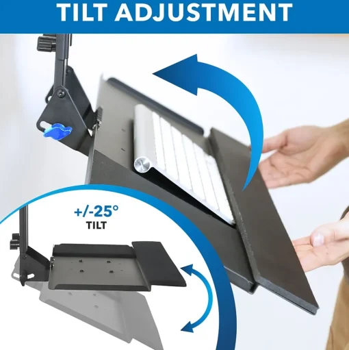 Mount-It! Standing Desks<25"W Adjustable Standing Keyboard Tray (MI-7915)