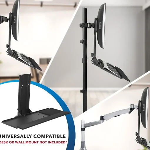 Mount-It! Standing Desks<25"W Adjustable Standing Keyboard Tray (MI-7915)
