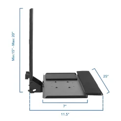 Mount-It! Standing Desks<25"W Adjustable Standing Keyboard Tray (MI-7915)