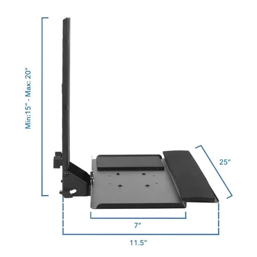 Mount-It! Standing Desks<25"W Adjustable Standing Keyboard Tray (MI-7915)