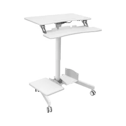 Mount-It! Standing Desks<28"W Adjustable Steel Standing Desk, White (MI-7979W)