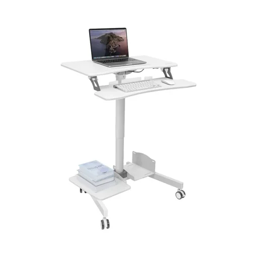 Mount-It! Standing Desks<28"W Adjustable Steel Standing Desk, White (MI-7979W)
