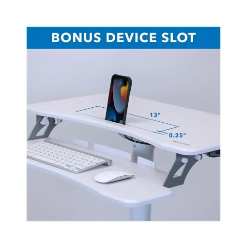 Mount-It! Standing Desks<28"W Adjustable Steel Standing Desk, White (MI-7979W)
