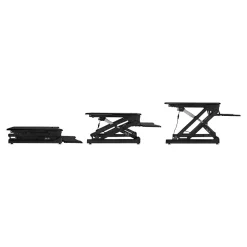 Mount-It! Standing Desks<36"W Electric Adjustable Standing Desk Converter with USB Charging Port, Black (MI-7927E)