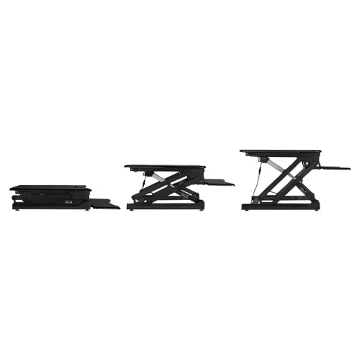 Mount-It! Standing Desks<36"W Electric Adjustable Standing Desk Converter with USB Charging Port, Black (MI-7927E)