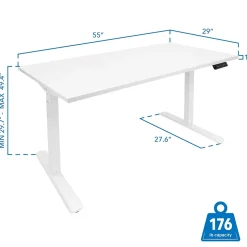 Mount-It! Standing Desks<55"W Electric Adjustable Standing Desk, (MI-18061)