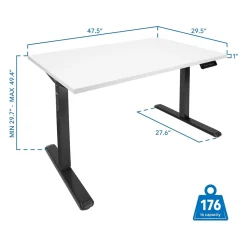 Mount-It! Standing Desks<48"W Electric Adjustable Standing Desk, (MI-18063)