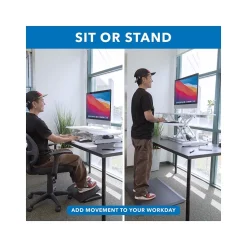 Mount-It! Standing Desks<38"W Electric Rectangular Adjustable Standing Desk Converter, White (MI-8012)