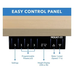 Mount-It! Standing Desks<55"W Electric Rectangular Adjustable Standing Desk, (MI-18097)